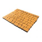 Плитка тротуарная бетонная Зенит Черноземье «Старый Город» 3 камня 60мм желтый