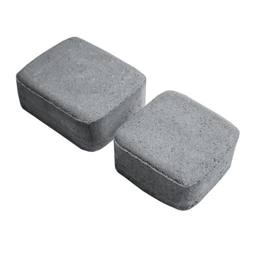 Плитка тротуарная бетонная Зенит Черноземье «Старый Город» 2 камня 40мм серый