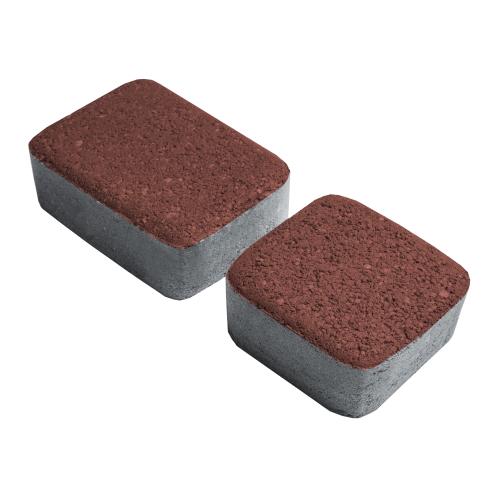 Плитка тротуарная бетонная Зенит Черноземье «Старый Город» с гранитной поверхностью 60мм красный