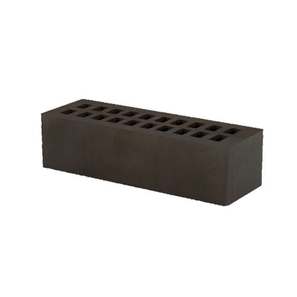 Кирпич облицовочный Тербунский Гончар М175 Графит Гладкий 250х120х88 мм 1. 4 НФ