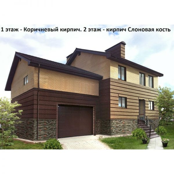 Кирпич облицовочный Голицынский КЗ М175 КОРИЧНЕВЫЙ гладкий 250Х120Х65 мм 1НФ