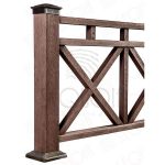 Столб Sequoia Evolution 3D WOOD 120х120х3000 WHITE