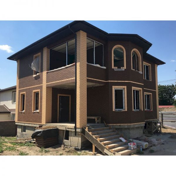 Кирпич облицовочный Голицынский КЗ М175 КОРИЧНЕВЫЙ Береста 250Х120Х65 мм 1НФ