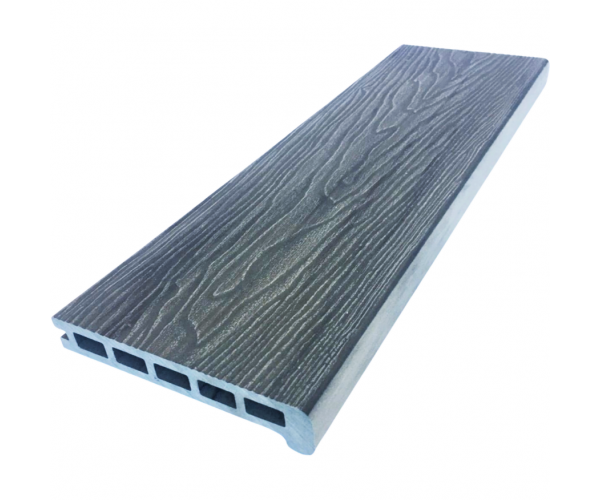 Ступень ДПК пустотелая TimberTex серый