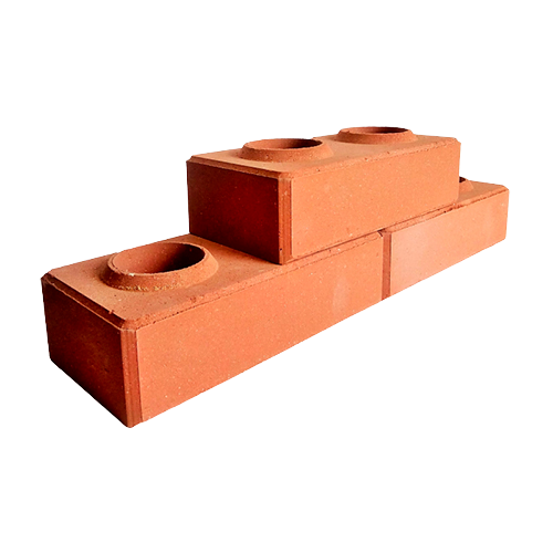 Лего кирпич облицовочный гиперпрессованный Красный премиум-класса фирмы ERMIX