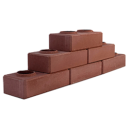 Лего кирпич облицовочный гиперпрессованный Коричневый премиум-класса фирмы ERMIX