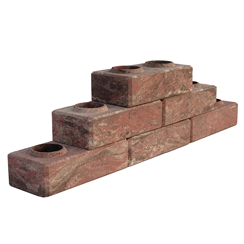 Лего кирпич облицовочный гиперпрессованный Трехцветный премиум-класса фирмы ERMIX