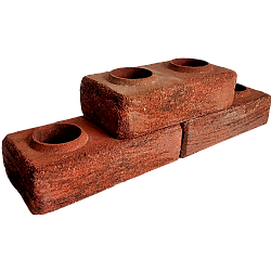 Лего кирпич облицовочный гиперпрессованный Старенный красный-черный премиум-класса фирмы ERMIX