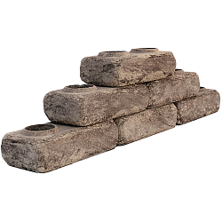 Лего кирпич облицовочный гиперпрессованный Старенный серый-белый /2 премиум-класса фирмы ERMIX