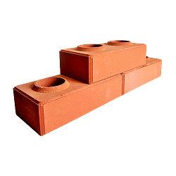 Лего кирпич облицовочный гиперпрессованный Красный премиум-класса фирмы ERMIX