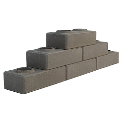 Лего кирпич облицовочный гиперпрессованный Графит премиум-класса фирмы ERMIX