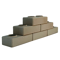 Лего кирпич облицовочный гиперпрессованный Серый премиум-класса фирмы ERMIX