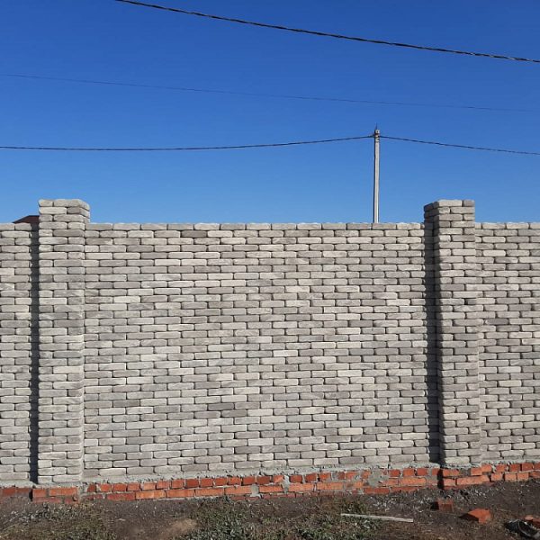 Лего кирпич облицовочный гиперпрессованный Старенный серый-белый /2 премиум-класса фирмы ERMIX