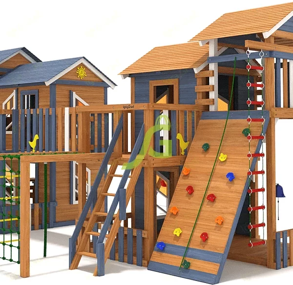Детская деревянная площадка ‘IgraGrad Домик 7 мод.2’