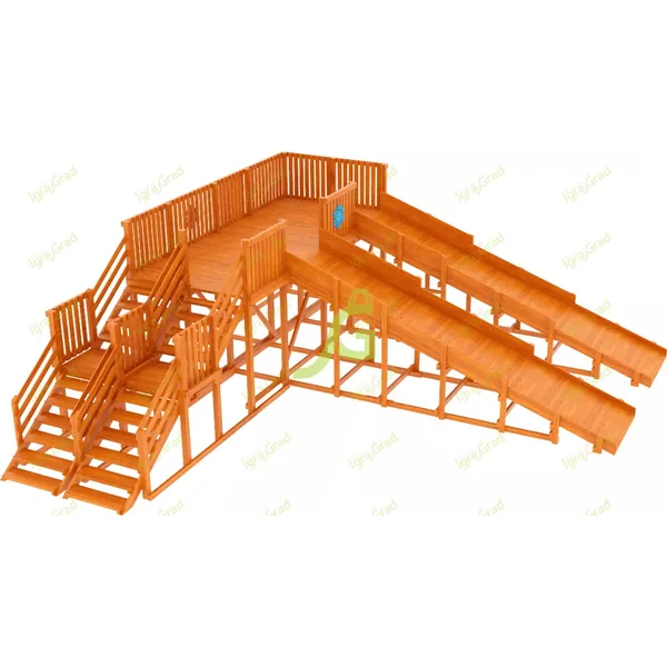 Зимняя горка ‘IgraGrad Snow Fox’, скат 5,9 м (мод.2)