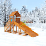 Заливная горка ‘IgraGrad Snow Fox Start с крышей’, скат 4 м