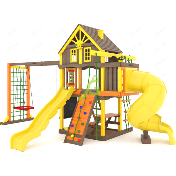 Детская площадка IgraGrad Шато с трубой (Домик) мод.2