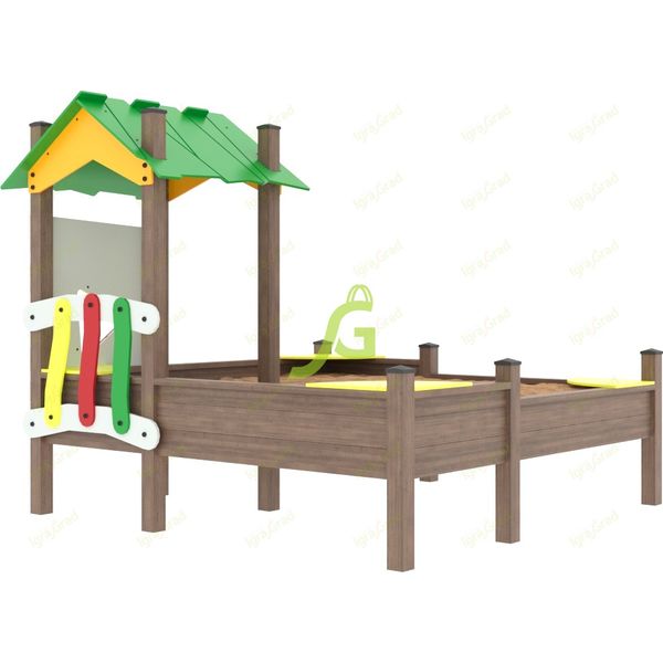 Детская песочница с крышей (мод.2)