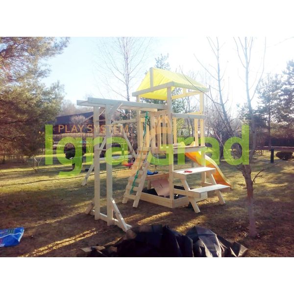 Детская площадка IgraGrad Крафтик со столиком и рукоходом Детская площадка IgraGrad Крафтик со столиком и рукоходом