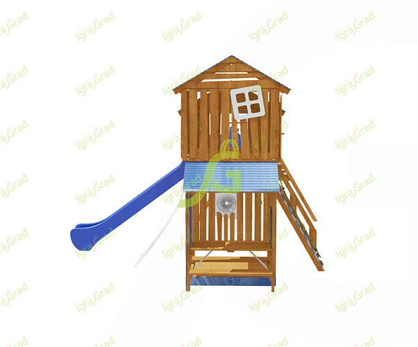 Детская деревянная площадка ‘IgraGrad Домик 3’ для общественных мест