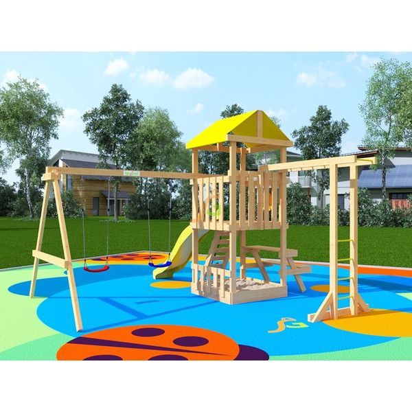 Детская площадка IgraGrad Крафтик со столиком и рукоходом Детская площадка IgraGrad Крафтик со столиком и рукоходом