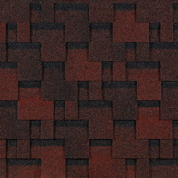 Гибкая черепица Eurasia, Лабиринт, Красный