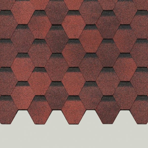 Гибкая черепица Europa, Карат, Красный