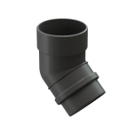 Колено 45˚ для водосточной трубы LUX, графит