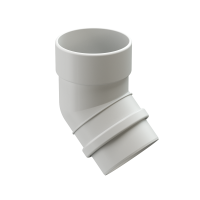 Колено 45˚ для водосточной трубы LUX, графит