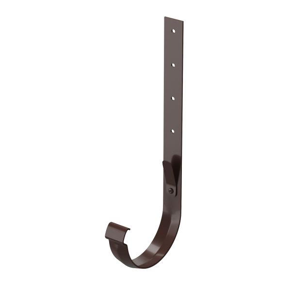 Кронштейн желоба металлический Lux, шоколад