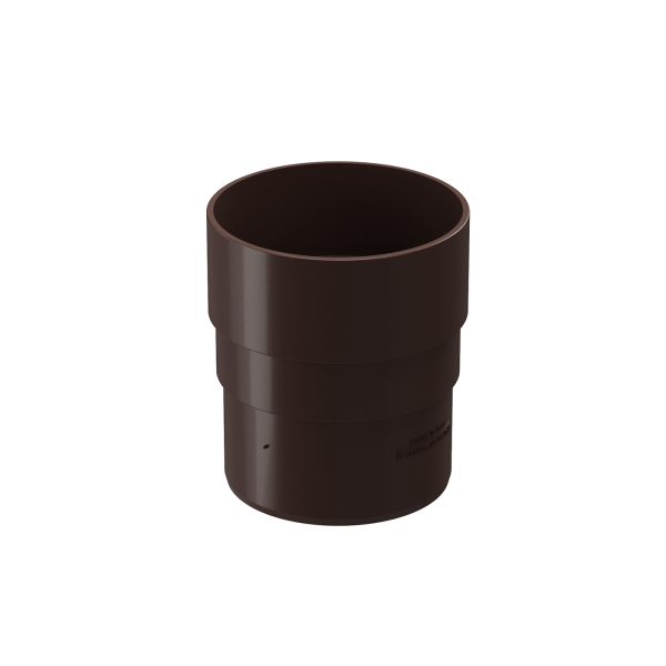 Муфта соединительная для водостока Premium, шоколад
