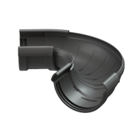 Угол желоба регулируемый LUX, шоколад