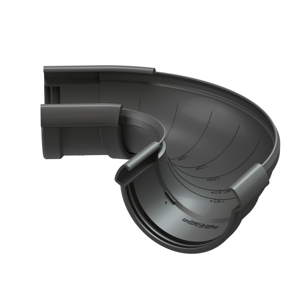 Угол желоба регулируемый LUX, графит