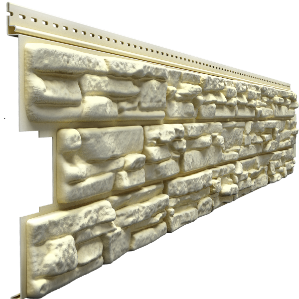 Сайдинг LUX под камень, ROCKY, кешью