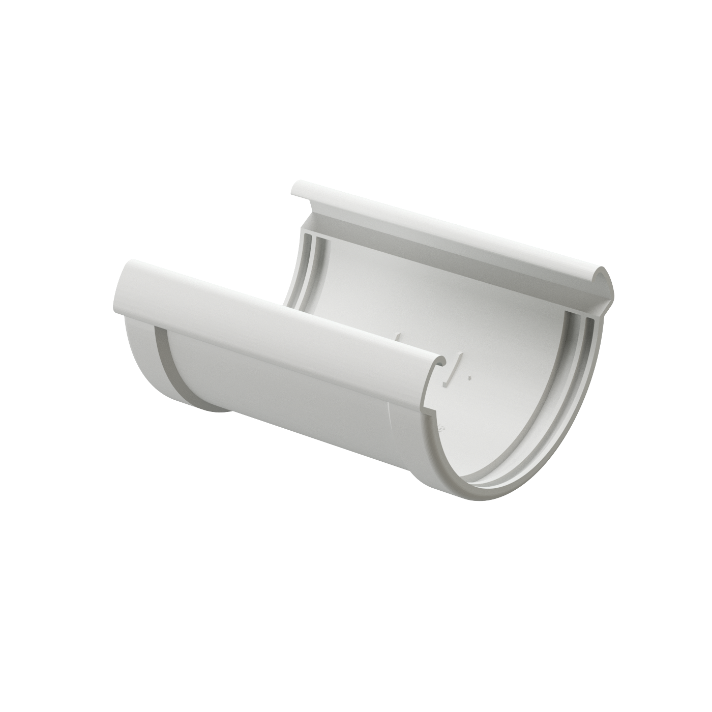 Соединитель желобов Premium, пломбир Соединитель желобов Premium, пломбир