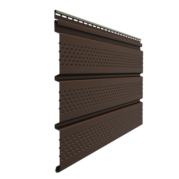 Софит Premium, T4 с полной перфорацией, каштан