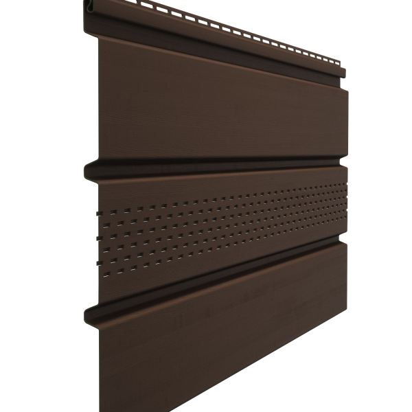 Софит Standard, T4 с центральной перфорацией, каштан