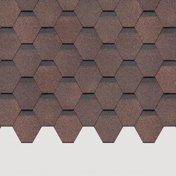 Гибкая черепица Standard, Сота, Коричневый