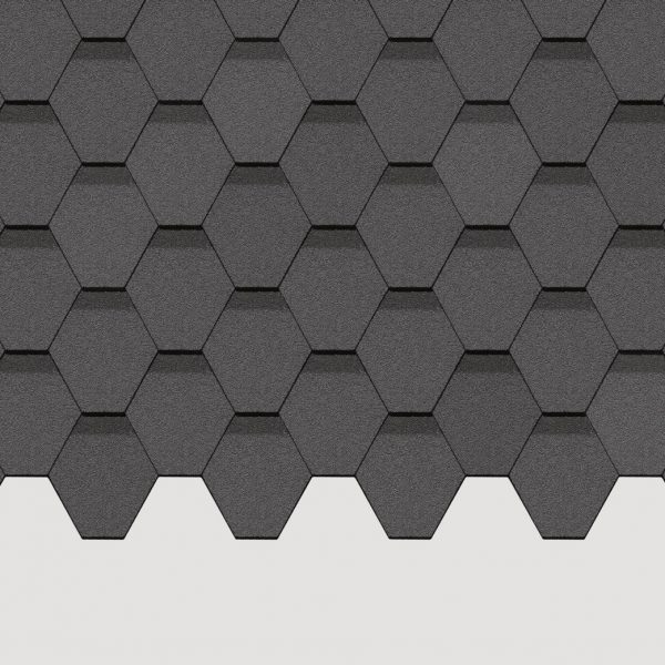 Гибкая черепица Standard, Сота, Серый