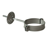 Хомут для водосточной трубы Stal Premium, шоколад