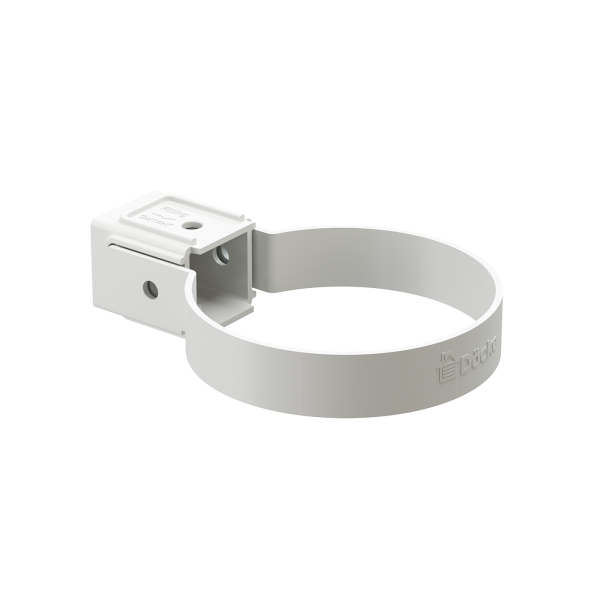 Хомут универсальный для водосточной трубы Standard, белый