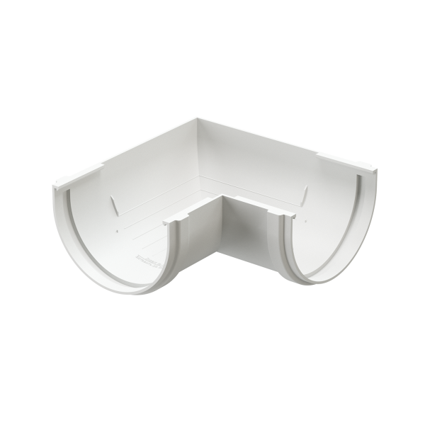Универсальный угол желоба 90° Standard, белый