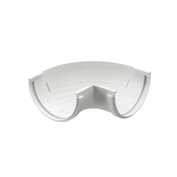 Внешний угол желоба 90° Standard, белый