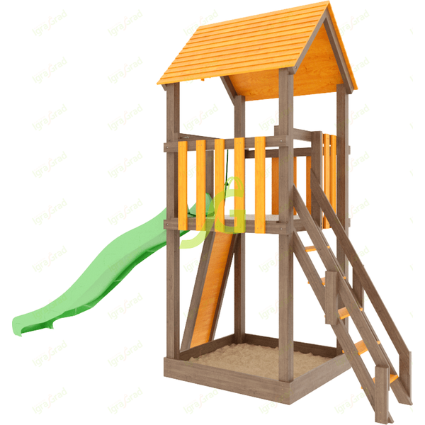 Детская площадка IgraGrad Панда Фани Tower скалодром