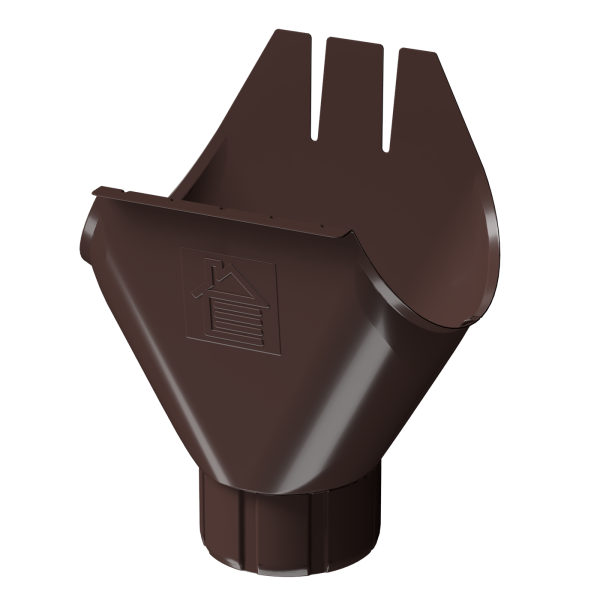 Водосточная воронка желоба Stal Premium, шоколад