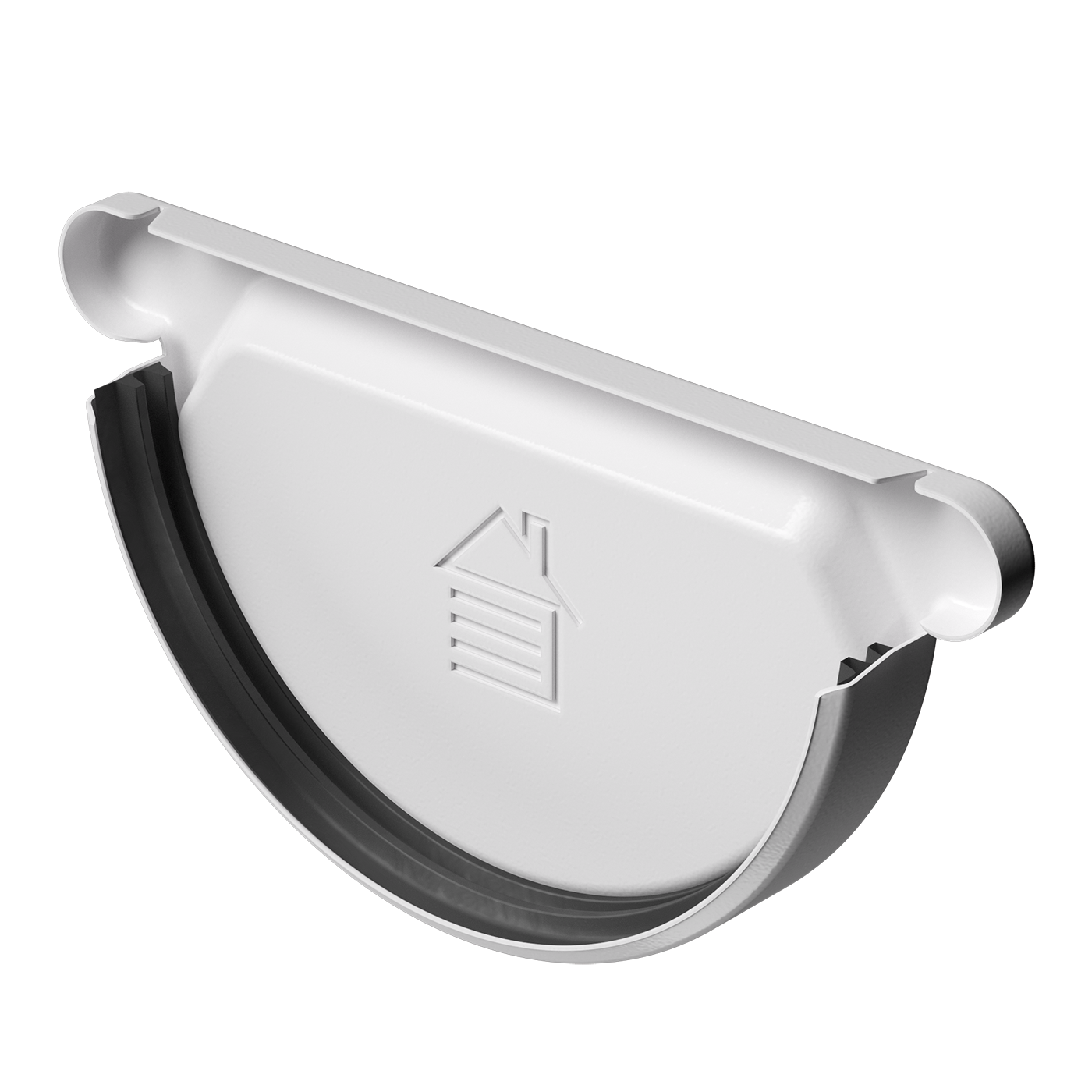 Заглушка желоба Stal Premium, пломбир Заглушка желоба Stal Premium, пломбир