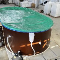 Тент защитный 10 х 4 м. овальный