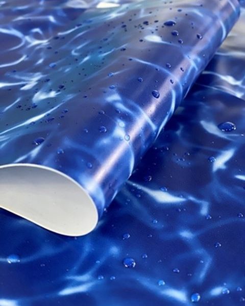 Чаша круглая для бассейна 300 х 140 см. 0.6/0.6 мм. Мрамор