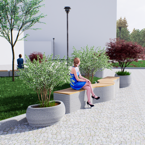 Вазон “Боб” большой 1400*850*550