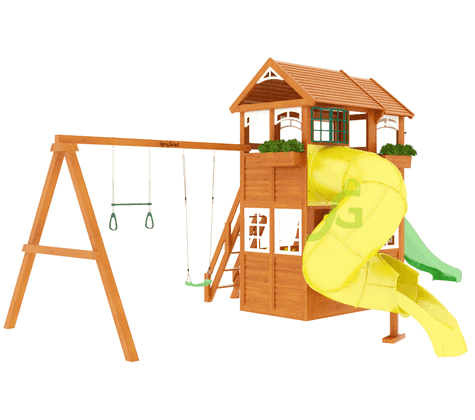 Детская площадка IgraGrad Клубный домик 2 с трубой Luxe
